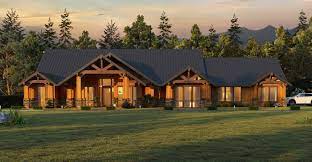 Most of our mountain homes features such. Lodge Life House Plan One Story Rustic Home Designs With Garage
