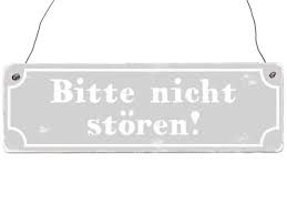 Bitte nicht stören schilder mit schieber. Wendeschild Beidseitig Beschriftet Bitte Nicht Storen Hereinspazier
