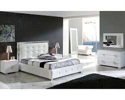 .modern & contemporary bedroom sets : Modern Bedroom Set Valencia In White Made In Spain 33b241