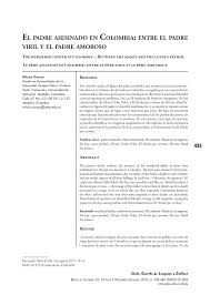 Está lleno de sonrisas y canta el placer de vivir, pero muestra. Pdf El Padre Asesinado En Colombia Entre El Padre Viril Y El Padre Amoroso