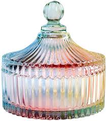 Clean the glass well with soap and water. Amazon Com Socosy Royal Tent Shaped Clear Glass Apothecary Jar Wedding Candy Buffet Jar Food Jar Candy Jar With Lid 10oz 24oz Kitchen Dining