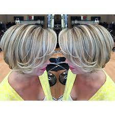 Short Hair With Blonde Ashy Highlights And Lowlights Hair Highlights And Lowlights Gray Hair Highlights Short Hair Highlights