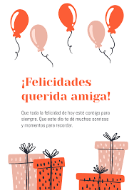 Te deseo inmensa alegría, risas y amor. Feliz Cumpleanos Amiga Google Slides Powerpoint
