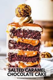 Salted Caramel Chocolate Cake Recipe Salted Caramel Chocolate Cake Caramel Cake Filling Best Cake Flavours