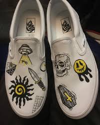 Roger F Wolford On Instagram My Son And I Started A Vans Shoe Painting Project This Afternoon Good Times Digging Painted Shoes Vans Shoes Canvas Shoes Diy