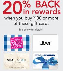 Discount vouchers and cards do not expire, and you can check your balance any time on your online account. Expired Office Depot Earn 20 Rewards On 100 Select Gift Cards Uber Bed Bath Beyond Bath Body Works Spafinder Gc Galore