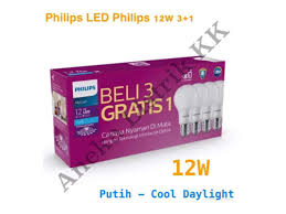 Philips lampu led bulb multipack essential 5w 5 watt putih (grosir) bundling paket 3 gratis 1 ledbulb 5watt original ori promo. Jual Lampu Philips Led Pack 12w Beli 3 Gratis 1 Lampu Bulb 12watt Paket Isi 4 12 W Watt Bergaransi Terbaru Juli 2021 Blibli