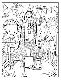 A Day At The Circus Coloring Page On Behance Animal Coloring Pages Coloring Pages Colouring Pages