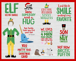 Elf Movie Quotes Image Bundle Download Svg Png Dxf Eps Ai Etsy Elf Movie Elf Movie Quotes Create Christmas Cards
