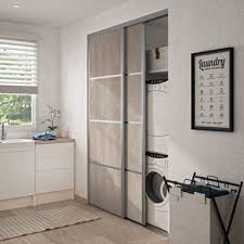 Maybe you would like to learn more about one of these? Facade De Placard Coulissante 2 Portes Decor Chene Flanelle Brut Kazed