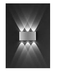 moderne led wandleuchte innen aussenleuchte up down alu 6x 1w pled amazon de kuche haushalt wall lighting design lighting design interior wall lights