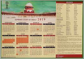 There were 19 posts were called. Calendar Supreme Court Of India