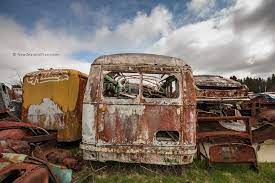 Rusty Vintage Cars In A Classic Car Junkyard Classic Cars Vintage Cars Junkyard