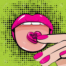 Pop Art Woman Lips With Candy Pill On The Tongue Vector Illustration Royalty Free Cliparts Vectors And Stock Illustration Image 67962063 Cartoon creative enamel lips pill eyeliner tongue brooches denim shirt accessory. pop art woman lips with candy pill on the tongue vector illustration