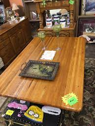Imported to the united states by the original owner in the 1970s. Oak Butcher Block Dining Table