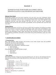 Setiap anggota suatu himpunan dapat menjadi anggota himpunan lainnya dan himpunan itu disebut. Materi Kuliah Matematika Ekonomi Pdf