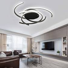 There are 6 bedroom ceiling lighting ideas ranging from the popular recessed lights to cove lighting. Led Bedroom Light Modern Chic Design Flush Mount Ceiling Lamp Dimmable Acrylic Panel Unique Minimalist Pendant Light With Remote Control Dining Room Kitchen Island Office Hanging Lamp Black Walmart Com Walmart Com
