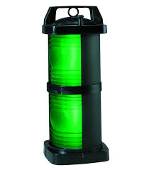 Perko Double Lens Navigation Light Green Side Light 1364 Black Plastic