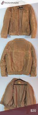 Id Rice Sportswear Brown Suede Leather Jacket M L Id Rice Sportswear Brown Suede Leather Jacket M L Good Overall P Leather Jacket Suede Leather Brown Suede