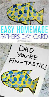 There are lots of fun father's day card ideas, homemade father's day crafts, and even father's day recipes to make the day extra special for dad. Fathers Day Cards Kids Can Make Finger Painting Fish Homemade Fathers Day Card Fathers Day Art Fathers Day Crafts