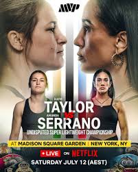 After two epic clashes, it all comes down to this 🥊 Taylor and Serrano  will headline the first-ever all-women's professional boxing card at  Madison Square Garden, LIVE