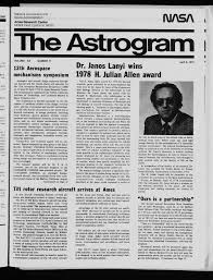 12th Aerospace Dr. Janos Lanyi wins mechanisms symposium 1978 H. Julian  Allen award