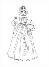 Let your ideas bloom as you colour it in. Winx Club Ball Gown Bloom Coloring Page Coloringbay