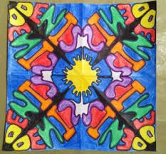 Rotational Symmetry Names Relief Teaching Ideas Elementary Art Projects Back To School Art Name Art Projects