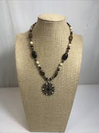 Chaps Semi-Precious Stones Necklace