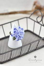 Handmade Blue Hydrangea Ring For Hydrangea Flower Lovers Gift Ring Jewelry Flowers Floral Accessories Lovely Gift Handmade Jewelry
