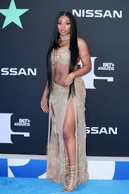 This one is slightly counterintuitive, because part of harry and meghan's problem with royalty was that they didn't have to work. Megan Thee Stallion Wears A Chain Bikini On The 2019 Bet Awards Blue Carpet Bet