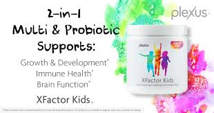 Xfactor Kids Is A 2 In 1 Supplement That Supports Growth And Development Healthy Immune Systems And Brain Functi Plexus Products Vitamins For Kids Probiotics