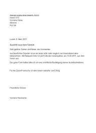 Abmeldung für bewohner einer fußball spielen d 54, aber das fußballspielen d 82. Austrittschreiben Verein Vorlage Vereinsaustritt Muster Vorlage Ch