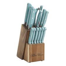 Maybe you would like to learn more about one of these? The Pioneer Woman Cowboy Rustic 14 Piece Forged Cutlery Knife Block Set Turquoise Walmart Com Walmart Com