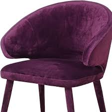 Riley Purple Velvet Dining Chair Pair Purple Dining Chairs Dining Chairs Modern Dining Chairs