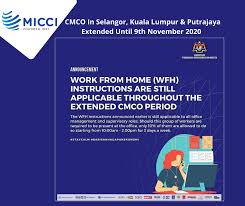 The cmco had started on the 14th october 2020 and has been going on for two weeks. Micci Malaysian International Chambers Of Commerce Industry