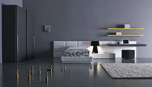 Paint the walls a smart dark grey, and layer up lighter. Bedroom Modern Teenage Desk Novocom Top
