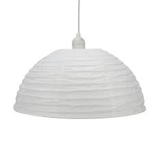 Système de suspension non inclus. Abat Jour Anbus O38cm Goodhome Blanc Castorama