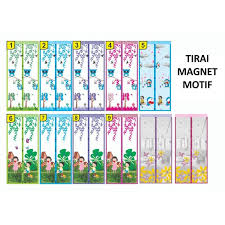 6 pcs @ rp 80.000. Tirai Magnet Motif Anti Nyamuk Dekorasi Pintu Pintu Kasa Anti Nyamuk Pintu Jendela Kelambu Kasa Shopee Indonesia