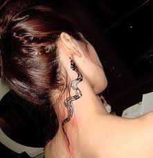 To thine own self be true words tattoo on back neck. 101 Pretty Back Of Neck Tattoos Styletic
