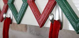 Made a set of stocking hooks to go with the new living room. Christmas Stockings