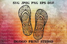 Download Flip Flops Svg Zentangle Svg Beach Svg Mandala Svg 227821 Cut Files Design Bundles