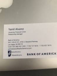 I have a bank of america unemployment card right now. Bank Of America 4795 S Maryland Pkwy Las Vegas Nv Banks Mapquest