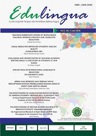 This journal aims to accommodate articles of research results of community service in the field of education and learning. Edulingua Jurnal Linguistiks Terapan Dan Pendidikan Bahasa Inggris