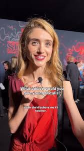 #NataliaDyer is team… Nancy, of course! Natalia stopped by to answering all our burning questions at the #StrangerThings season 5 world premiere in L.A. tonight., video: @deborahyou
