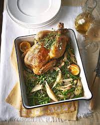 Pot Roast Chicken With Lemon Fennel Peas And Beans Recipe Delicious Magazine Recipe Fennel Recipes Summer Roast Recipes Roast Chicken Recipes