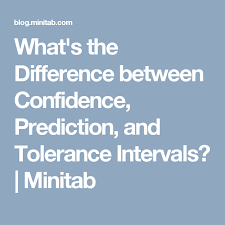 What S The Difference Between Confidence Prediction And Tolerance Intervals Minitab Predictions Tolerance Intervals