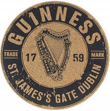 You can download in.ai,.eps,.cdr,.svg,.png formats. Guinness Harp Logo Cork Backed Round Table Place Mat Sg