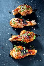 Korean Glazed Chicken Drumsticks Recipe Drumstick Recipes Chicken Recipes Cooking Recipes