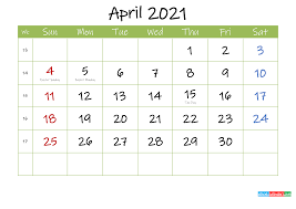 Free to download and print. Free Printable April 2021 Calendar With Holidays Template No If21m40 Free Printable Calendars
